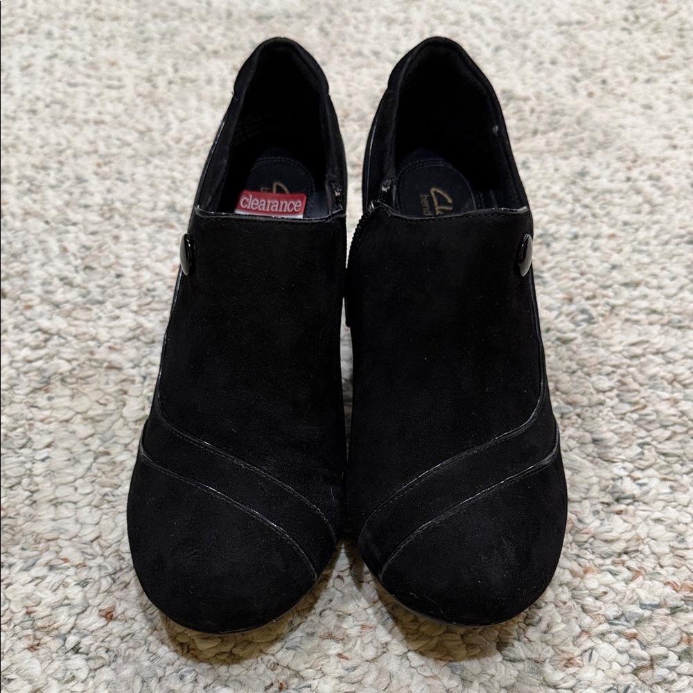 Clarks Black Ankle Booties